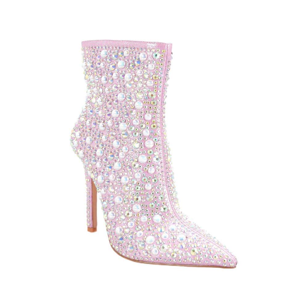 Pretty Pink Ankle Booties