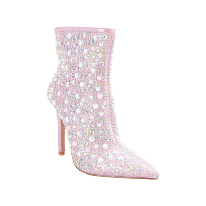 Pretty Pink Ankle Booties