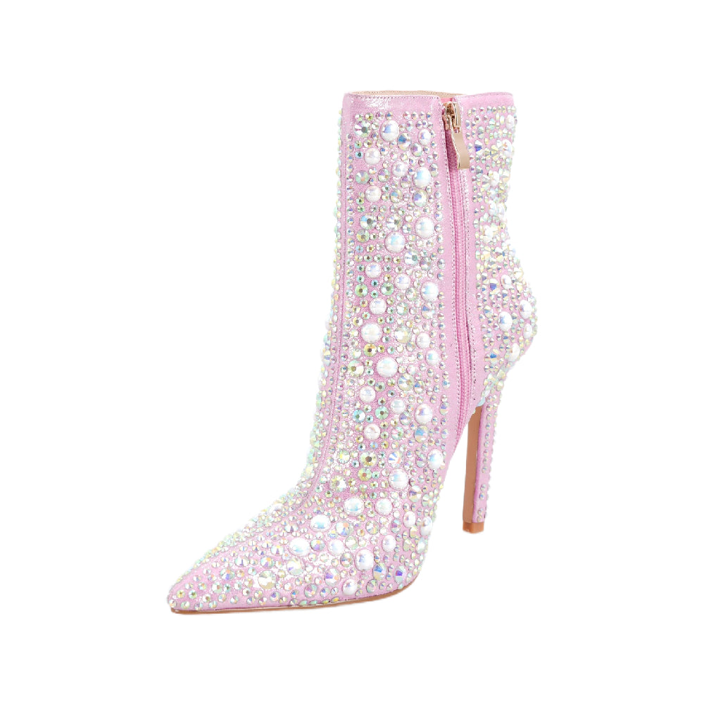 Pretty Pink Ankle Booties