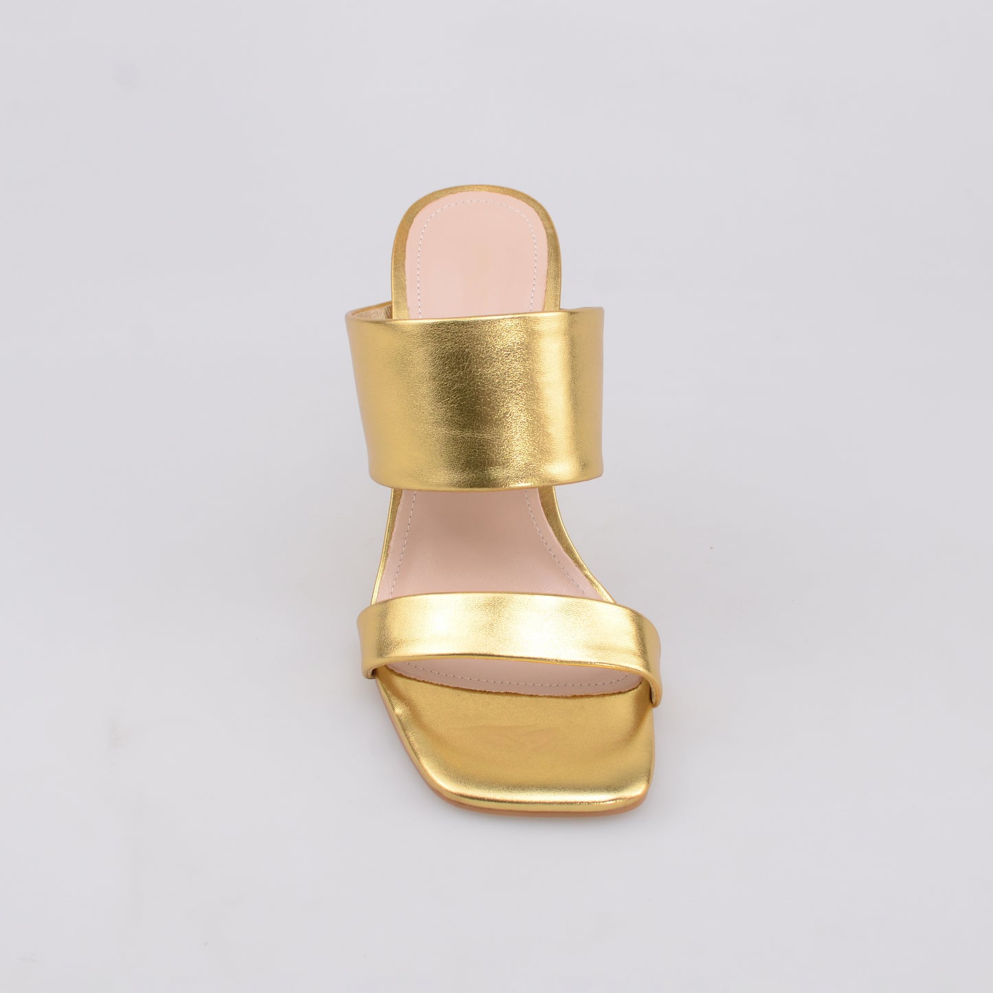 Trendy Sandals with Metal Blending Heels