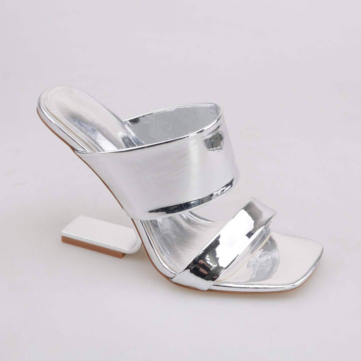 Trendy Sandals with Metal Blending Heels