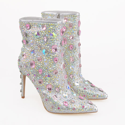 Multi Stones of Stiletto Booties