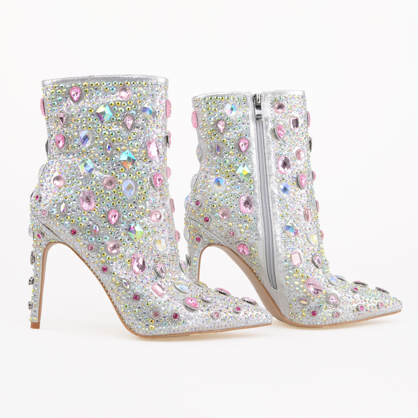 Multi Stones of Stiletto Booties