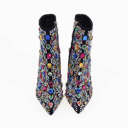 Multi Stones of Stiletto Booties