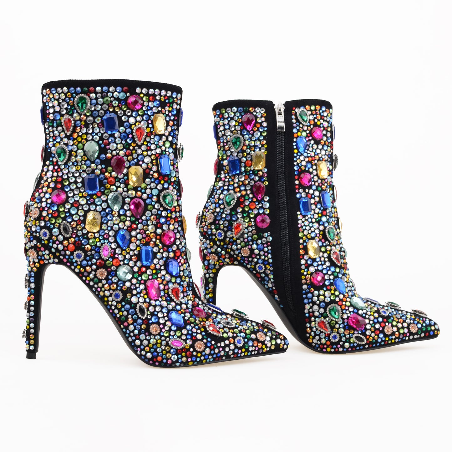 Multi Stones of Stiletto Booties